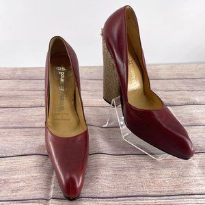 Vivienne Westwood Guido Pasquali Size 37/7 Red Pointed Toe Rope Braided …